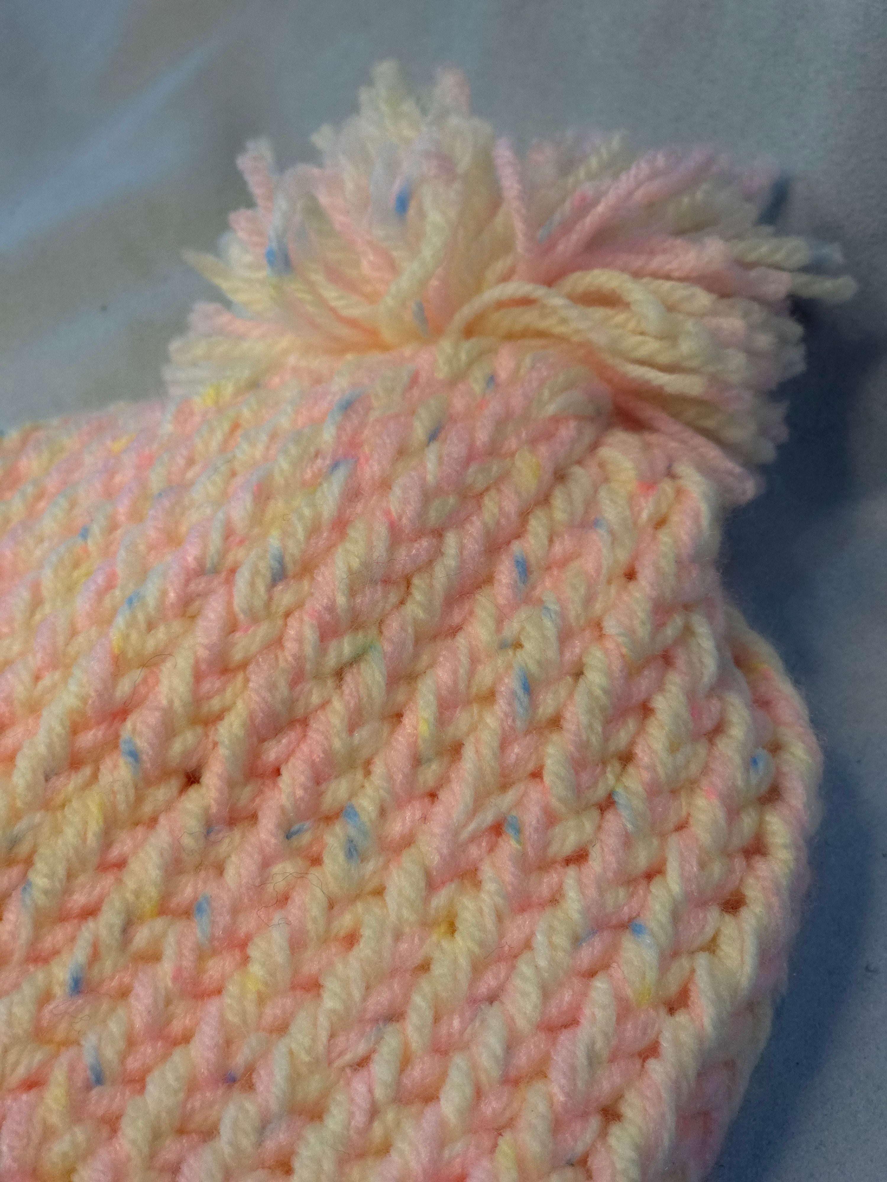Beanie Pink Speckled