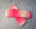 Fingerless Gloves Pink & White