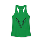 Deer Face Women's Racerback Tank — Nature-Inspired Casual Tank Top