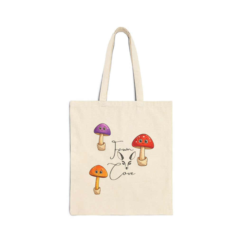 Mushroom Love Canvas Tote