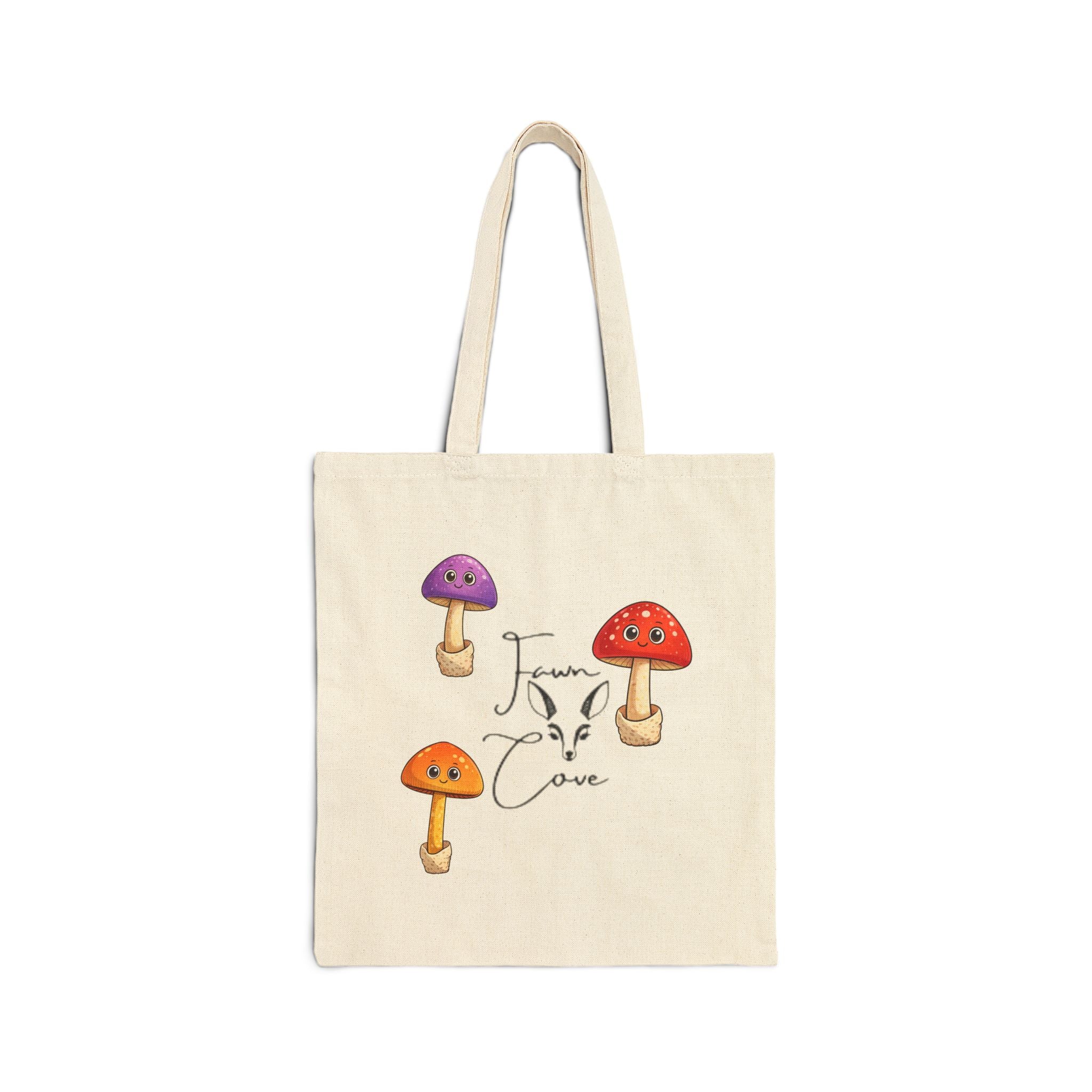 Mushroom Love Canvas Tote