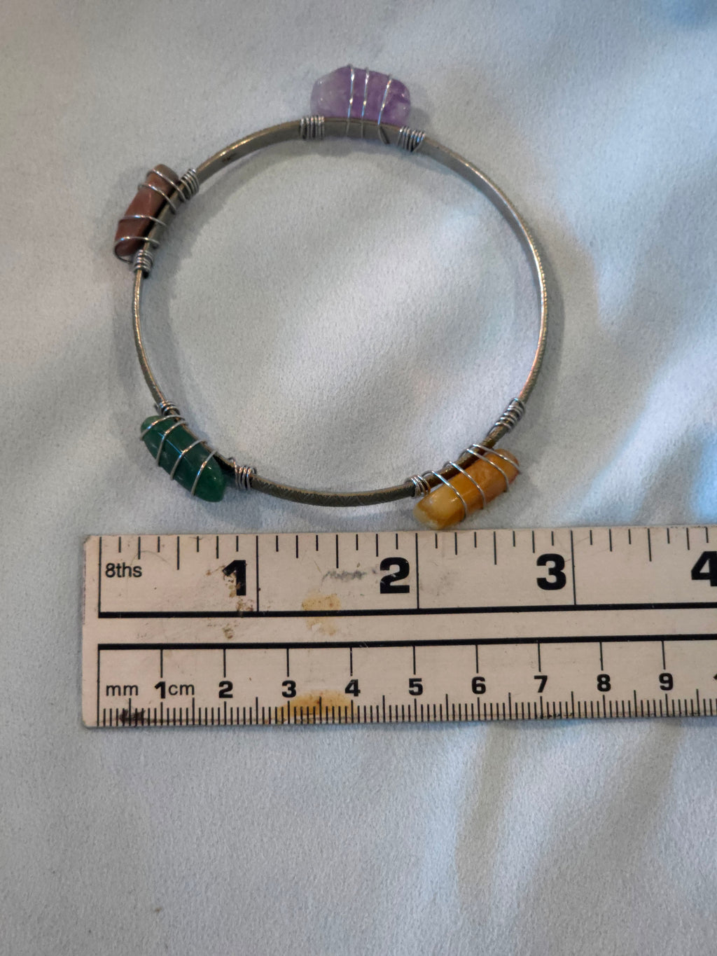 Natural Stone Bangle Bracelet