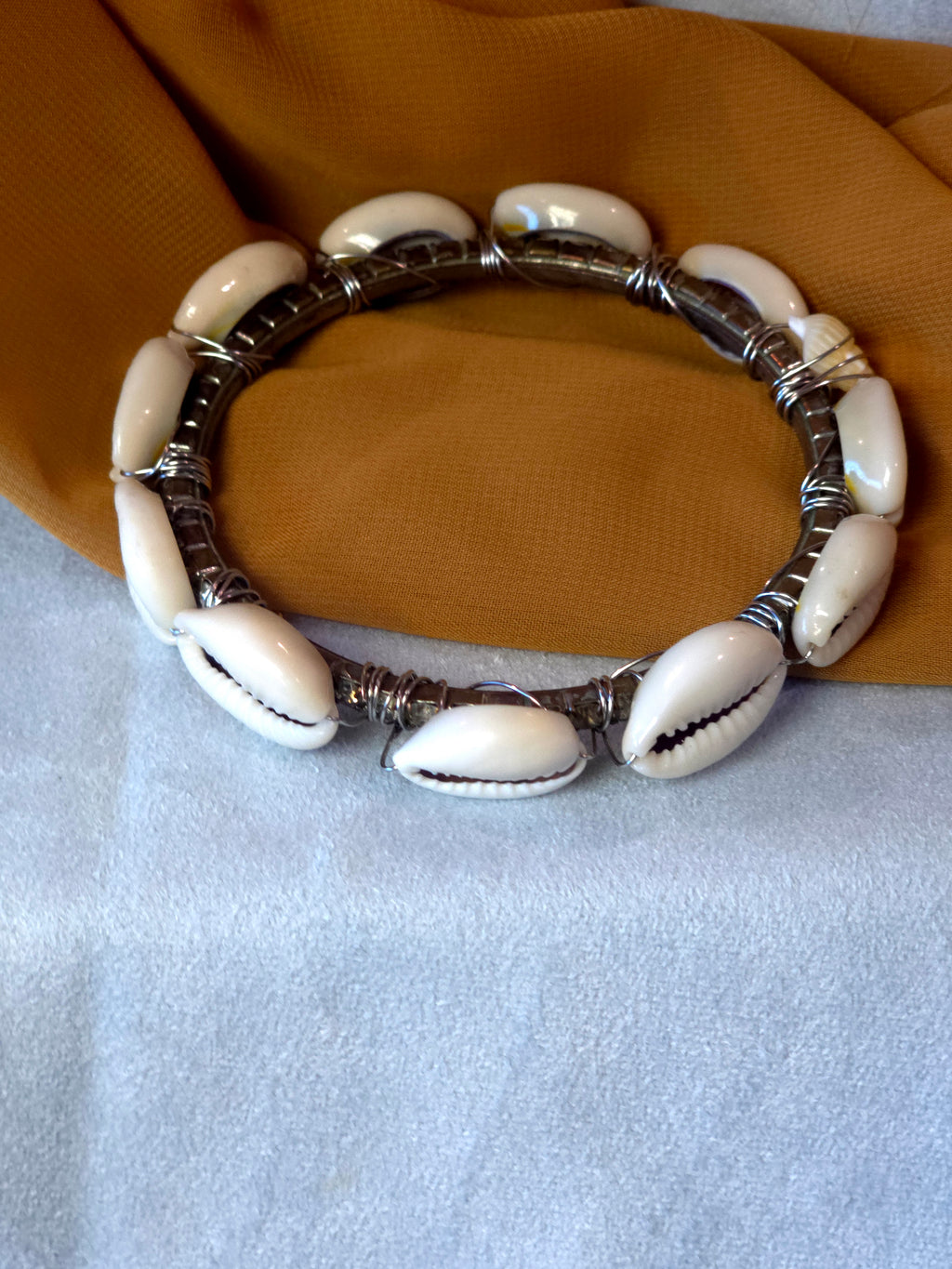 Shell Bangle Bracelet