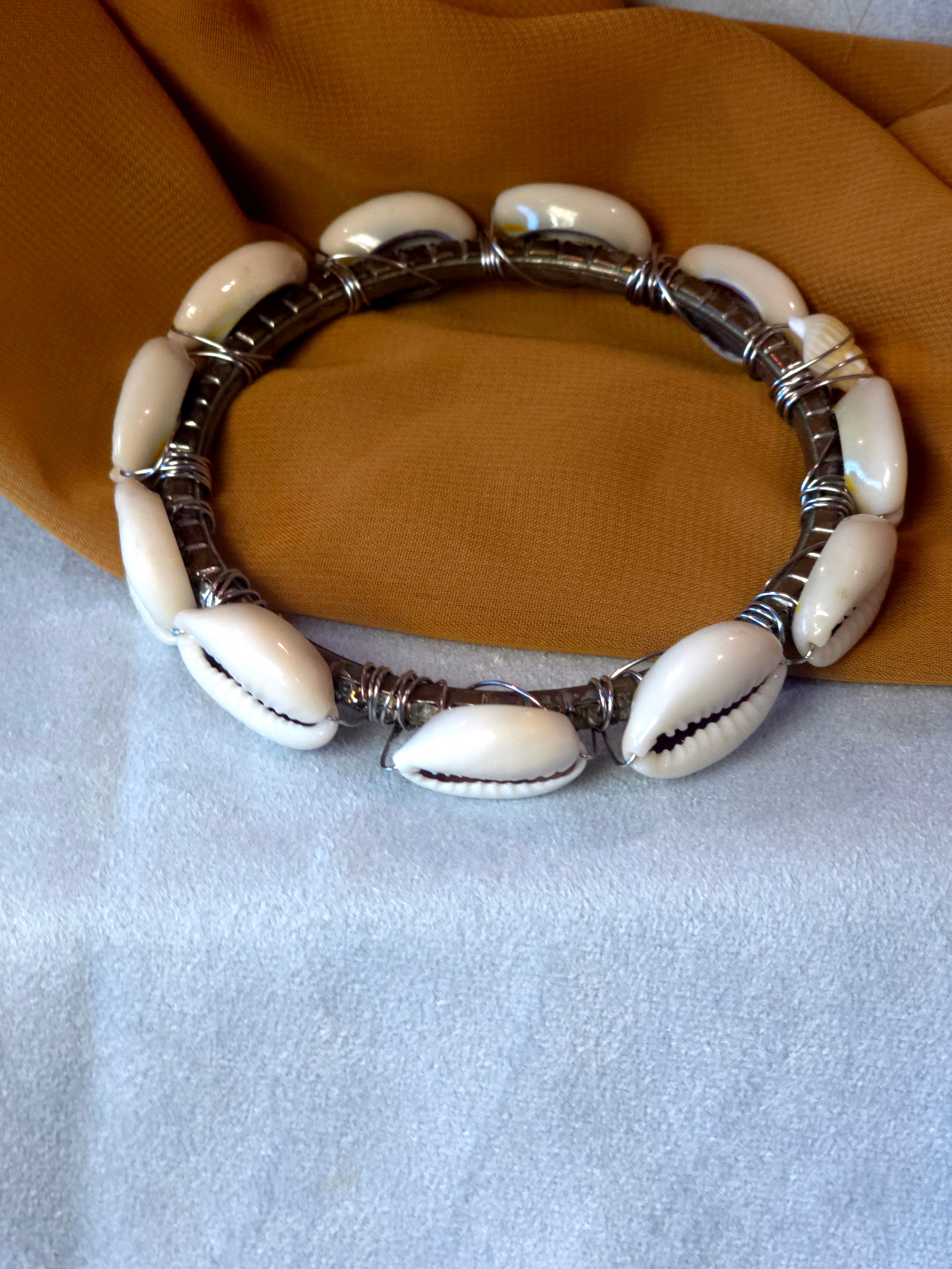 Shell Bangle Bracelet