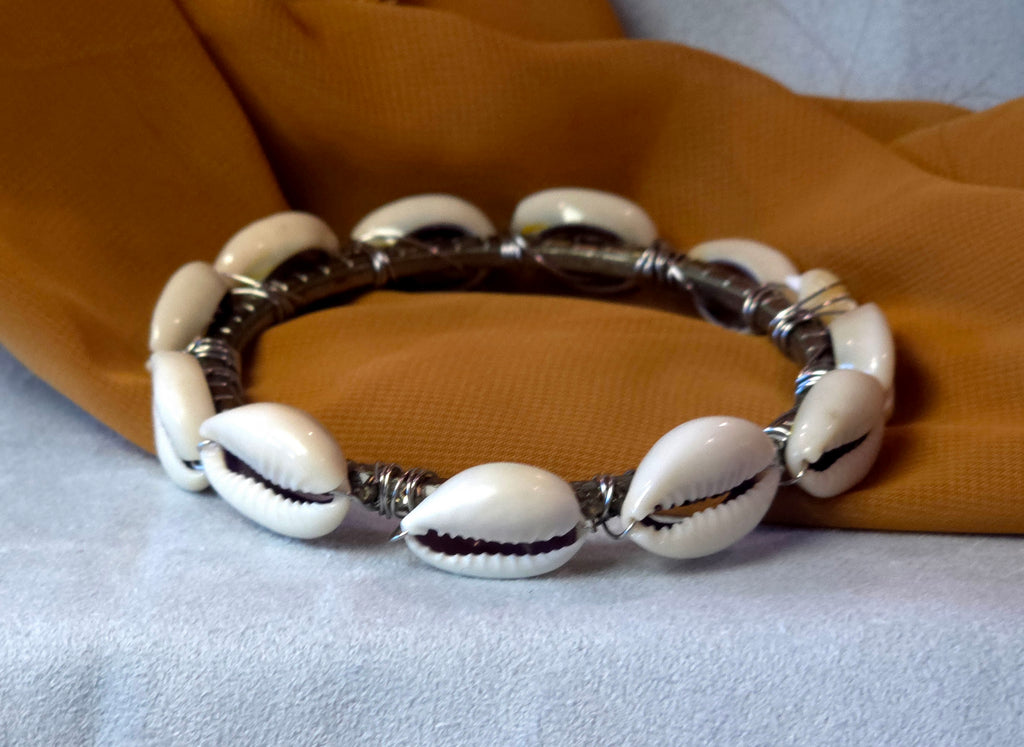 Shell Bangle Bracelet