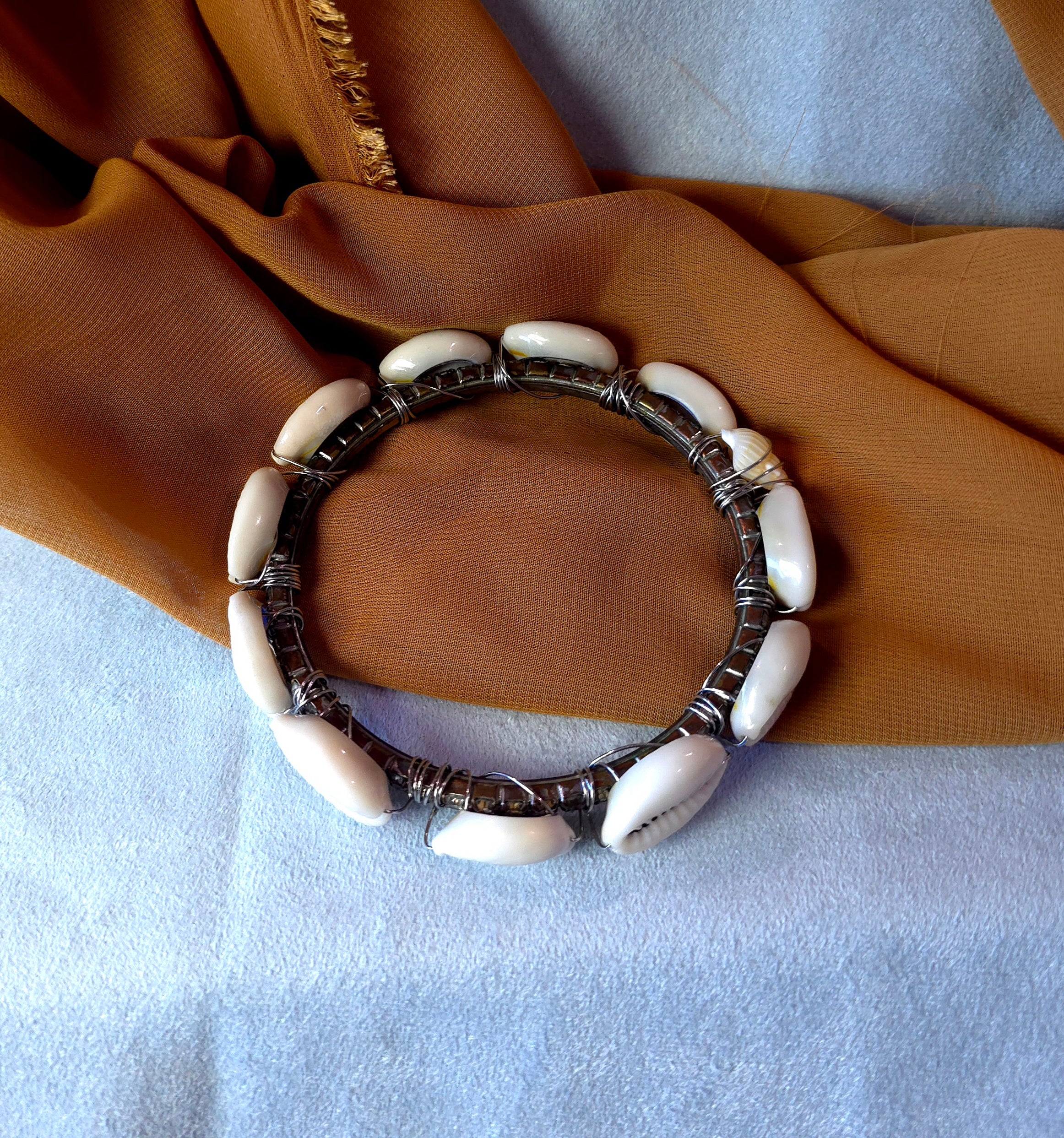 Shell Bangle Bracelet