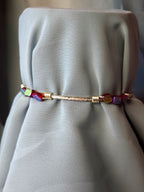 Wire and Bead Wrapped Bracelet