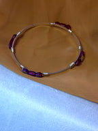 Wire and Bead Wrapped Bracelet