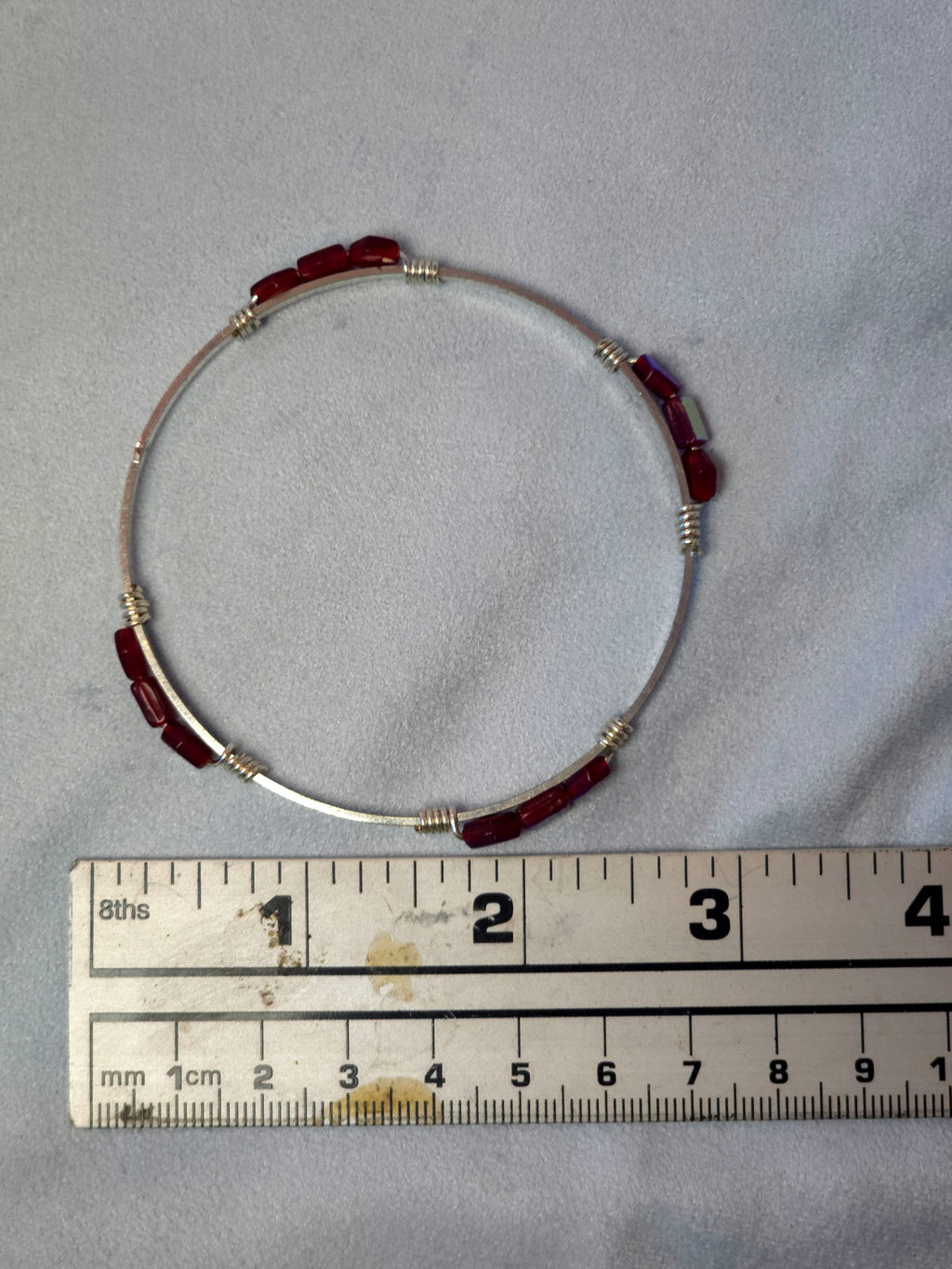 Wire and Bead Wrapped Bracelet