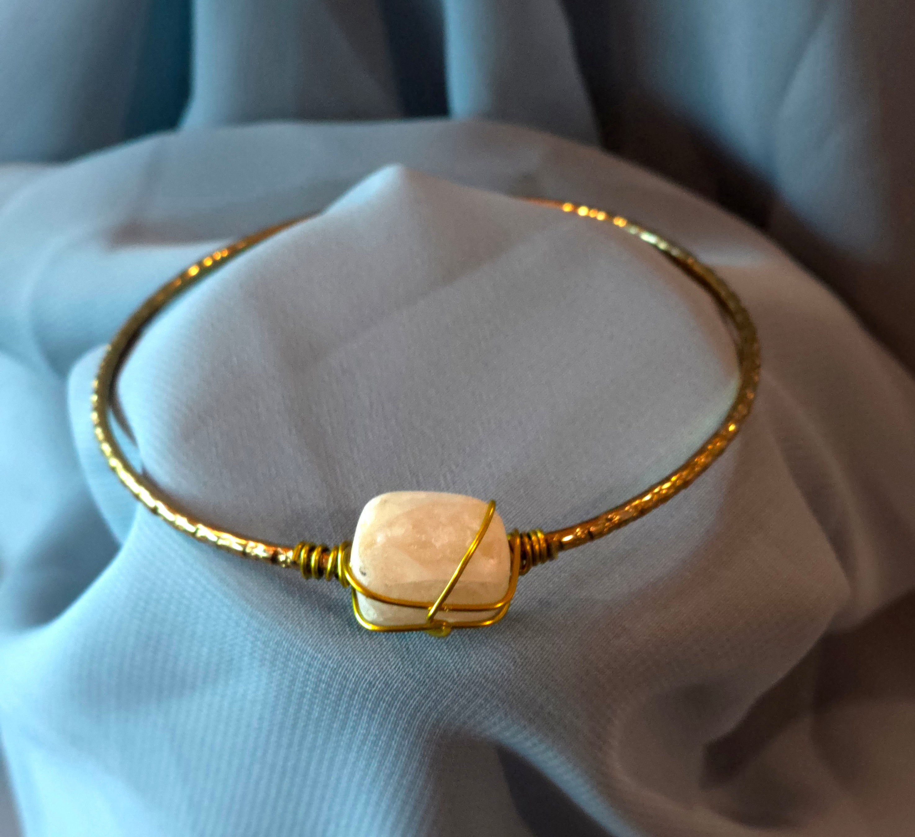 Natural Stone Bangle Bracelet