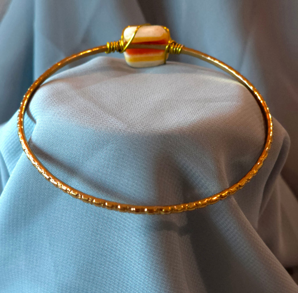 Natural Stone Bangle Bracelet