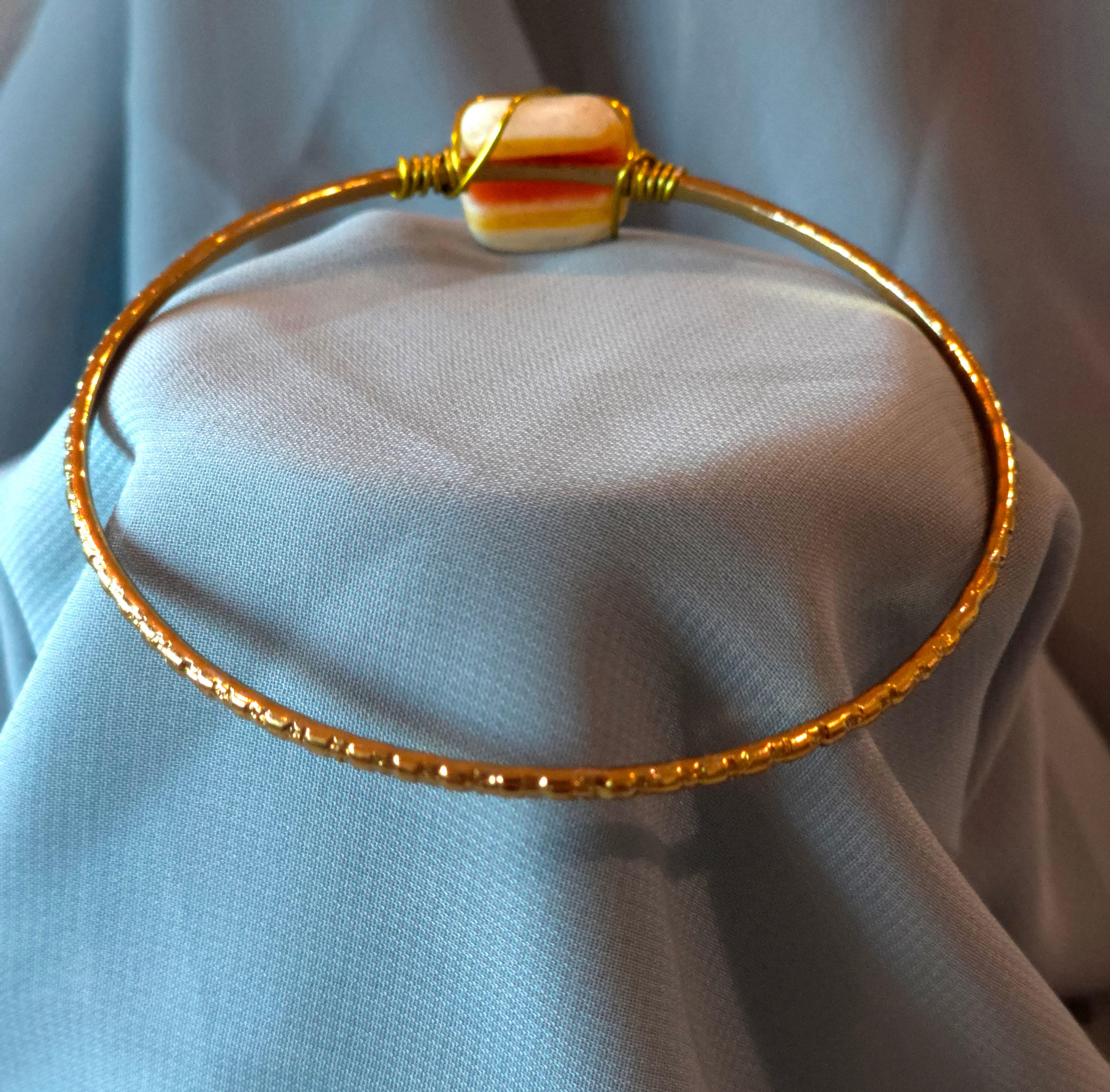 Natural Stone Bangle Bracelet