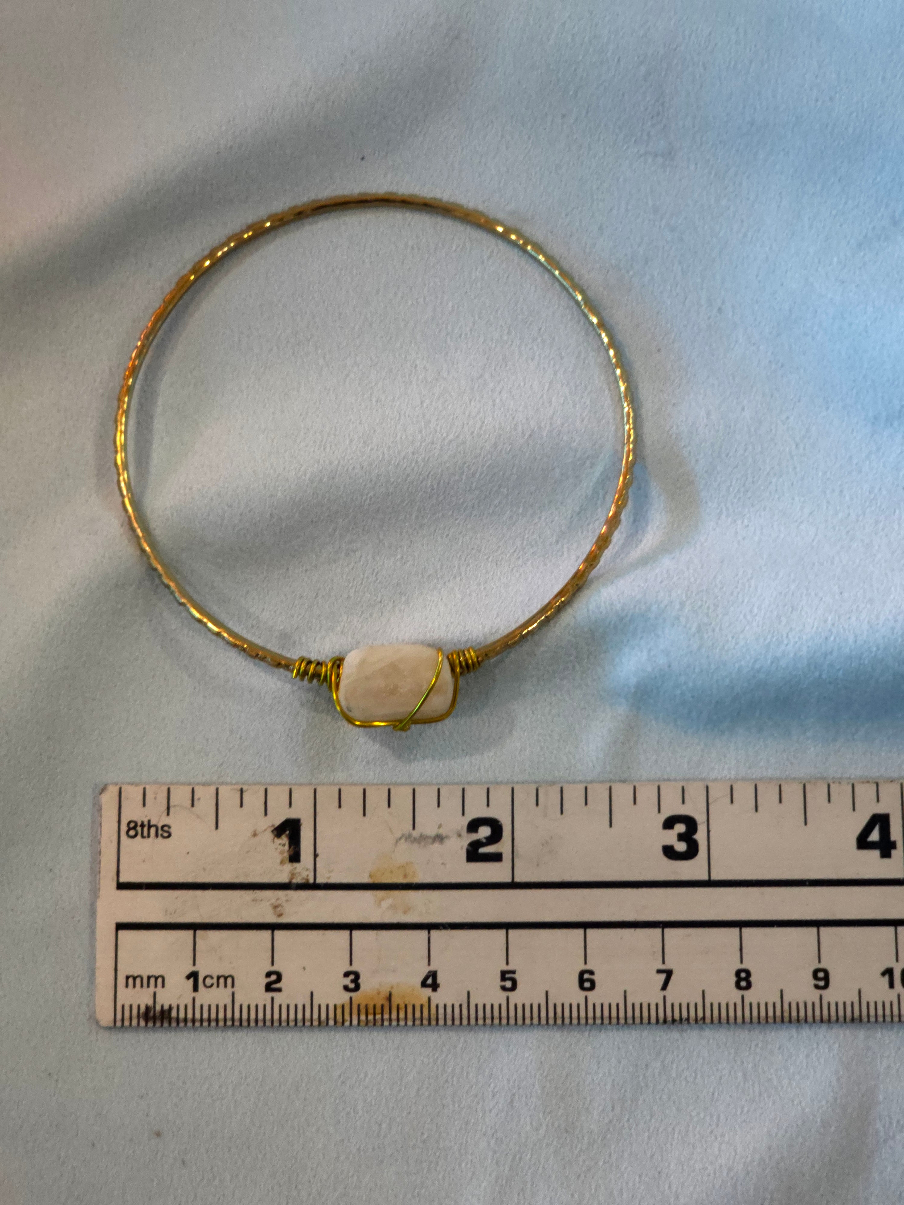 Natural Stone Bangle Bracelet