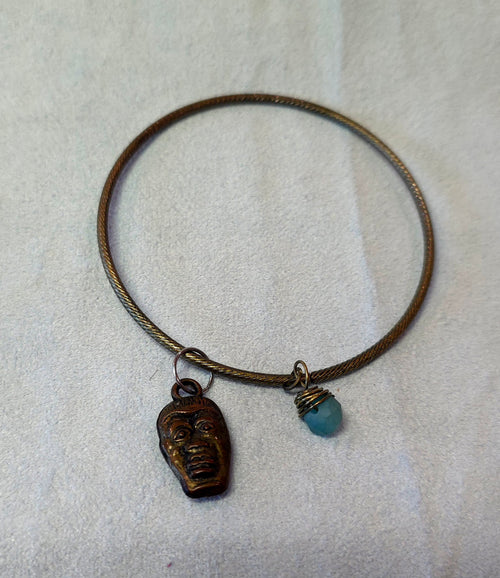 Bangle Face Charm Bracelet