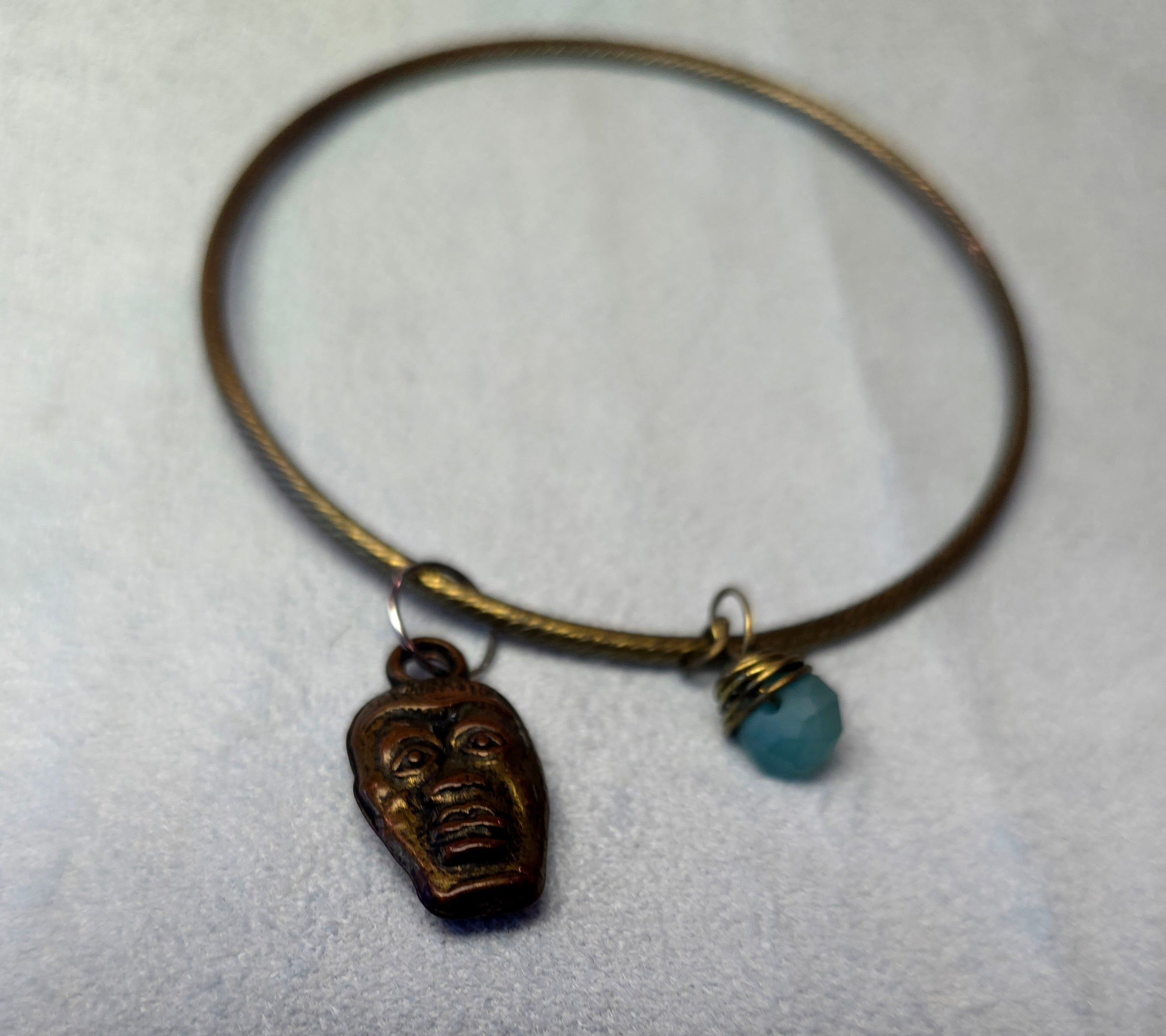 Bangle Face Charm Bracelet