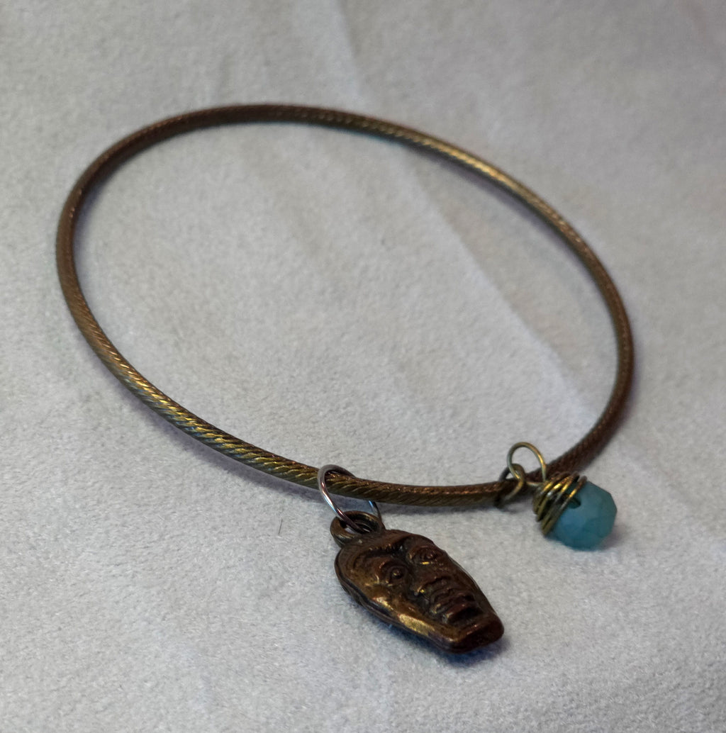 Bangle Face Charm Bracelet