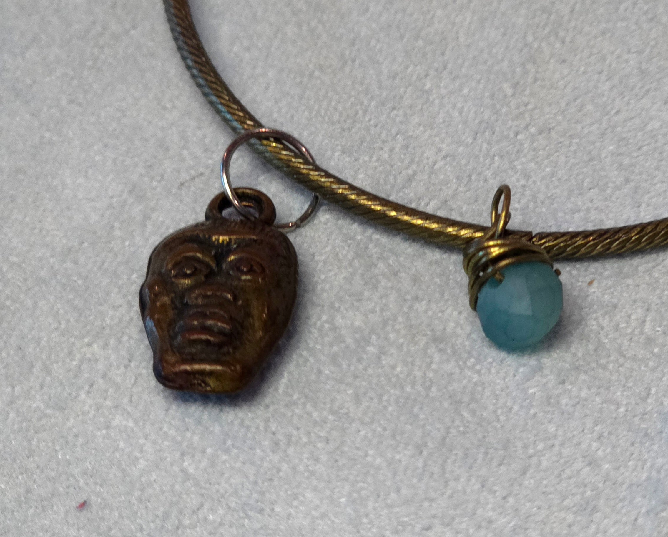 Bangle Face Charm Bracelet