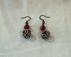Orb drop earrings