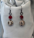 Orb drop earrings