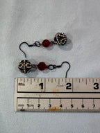 Orb drop earrings