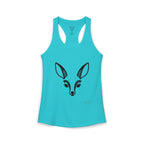 Deer Face Women's Racerback Tank — Nature-Inspired Casual Tank Top
