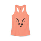 Deer Face Women's Racerback Tank — Nature-Inspired Casual Tank Top