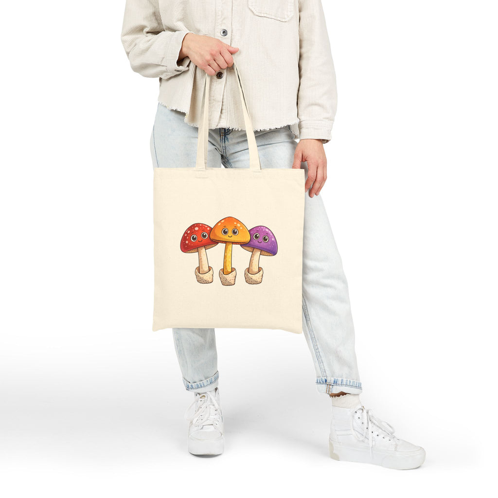 Mushroom Love Canvas Tote