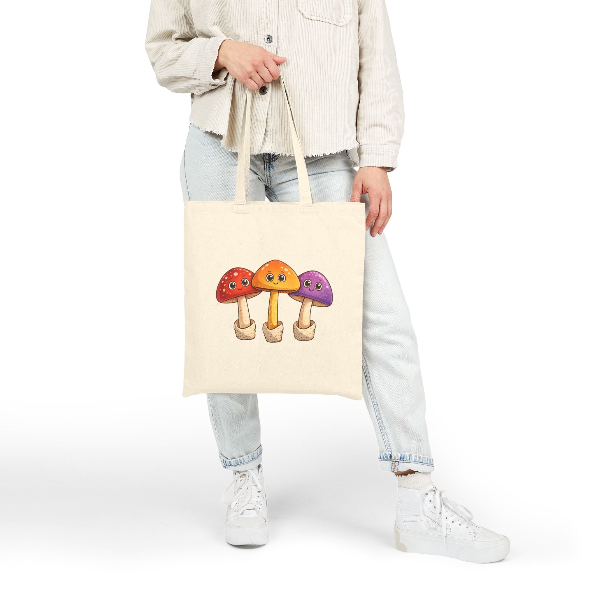 Mushroom Love Canvas Tote