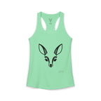Deer Face Women's Racerback Tank — Nature-Inspired Casual Tank Top