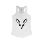 Deer Face Women's Racerback Tank — Nature-Inspired Casual Tank Top
