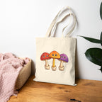Mushroom Love Canvas Tote