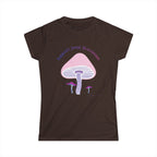 Mushroom Love Tee — "Support Small Businesses" Pastel Graphic Women's T-Shirt