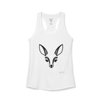 Deer Face Women's Racerback Tank — Nature-Inspired Casual Tank Top